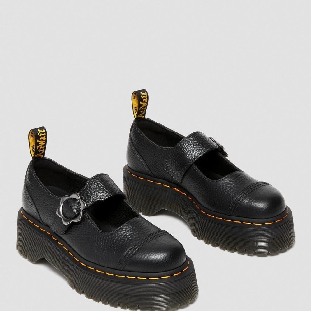 Dr. Martens Black Platform Mary Jane Shoes - Picture 2 of 11